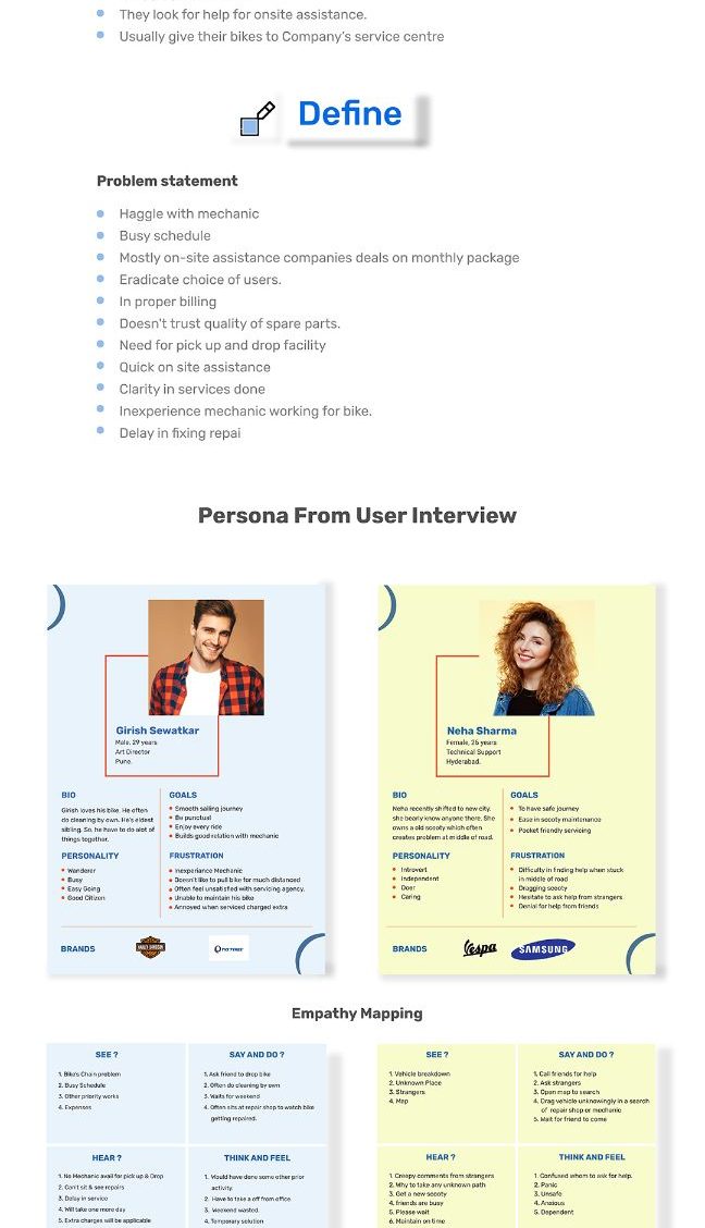 Gear Up — Define and persona