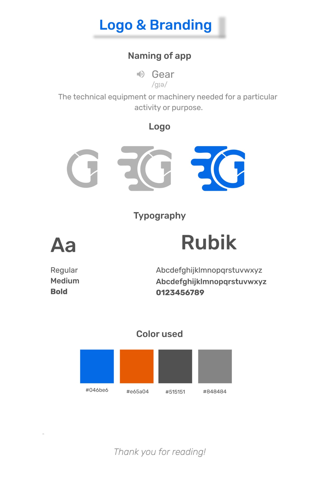 Gear Up — Logo and branding